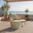 Lanai Multicolor Outdoor Swivel Chair by Zuomod at Eve Furniture