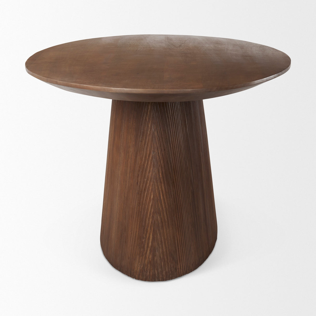 Lance Medium Brown Solid Wood Oval Dining Table by Mercana at Eve Furniture