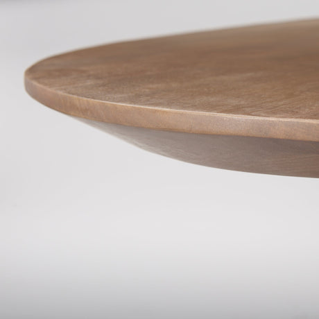 Lance Medium Brown Solid Wood Oval Dining Table by Mercana at Eve Furniture