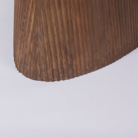 Lance Medium Brown Solid Wood Oval Dining Table by Mercana at Eve Furniture