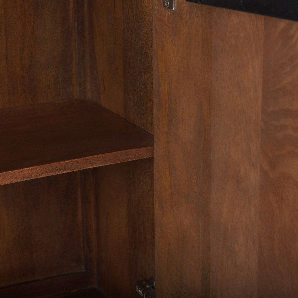 Lance Medium Brown Solid Wood Sideboard by Mercana at Eve Furniture