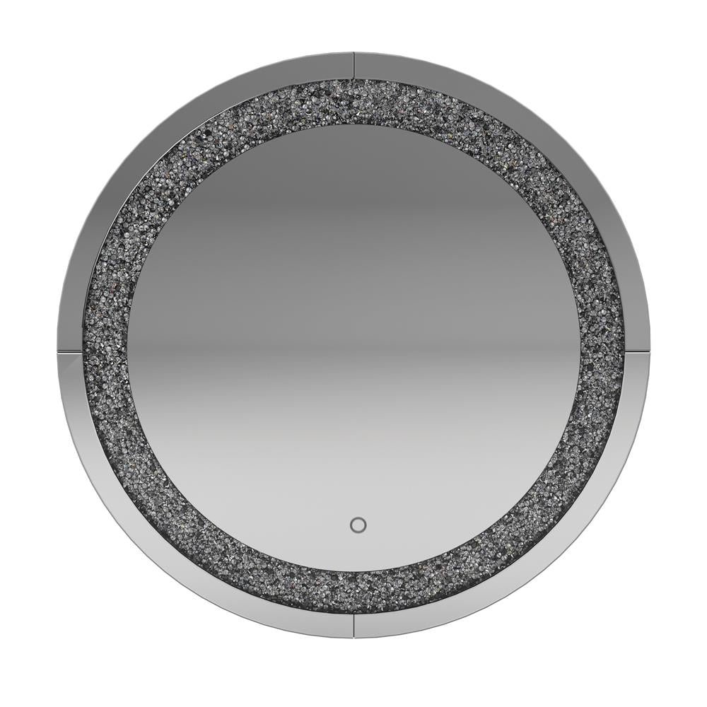 Landar Silver Round Wall Mirror