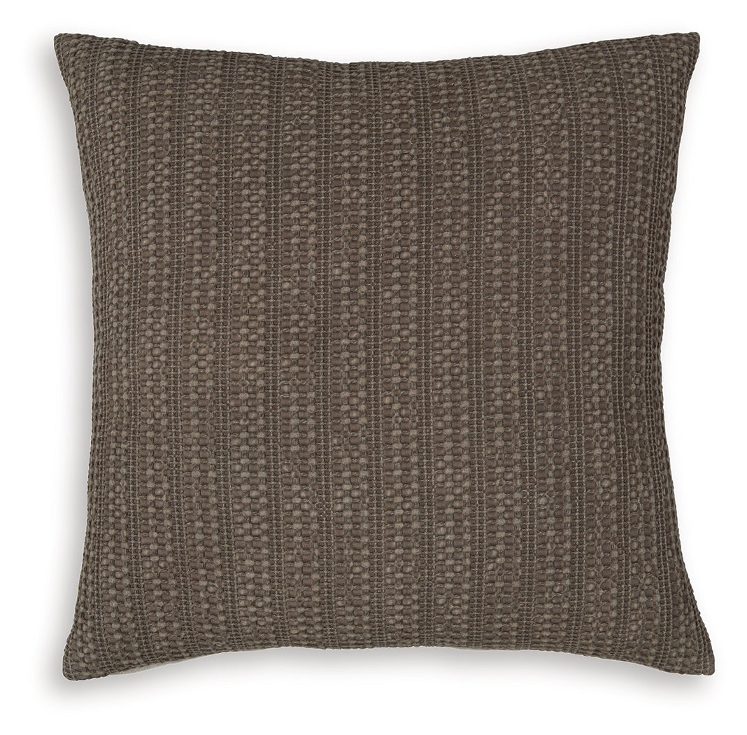 Landcher Brown Pillow (Set of 4) by Ashley at Eve Furniture