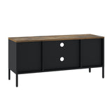 Landen 47" TV Stand in Black by Manhattan Comfort at Eve Furniture