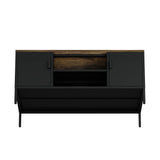 Landen 47" TV Stand in Black by Manhattan Comfort at Eve Furniture