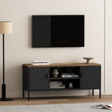 Landen 47" TV Stand in Black by Manhattan Comfort at Eve Furniture