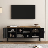 Landen 47" TV Stand in Black by Manhattan Comfort at Eve Furniture