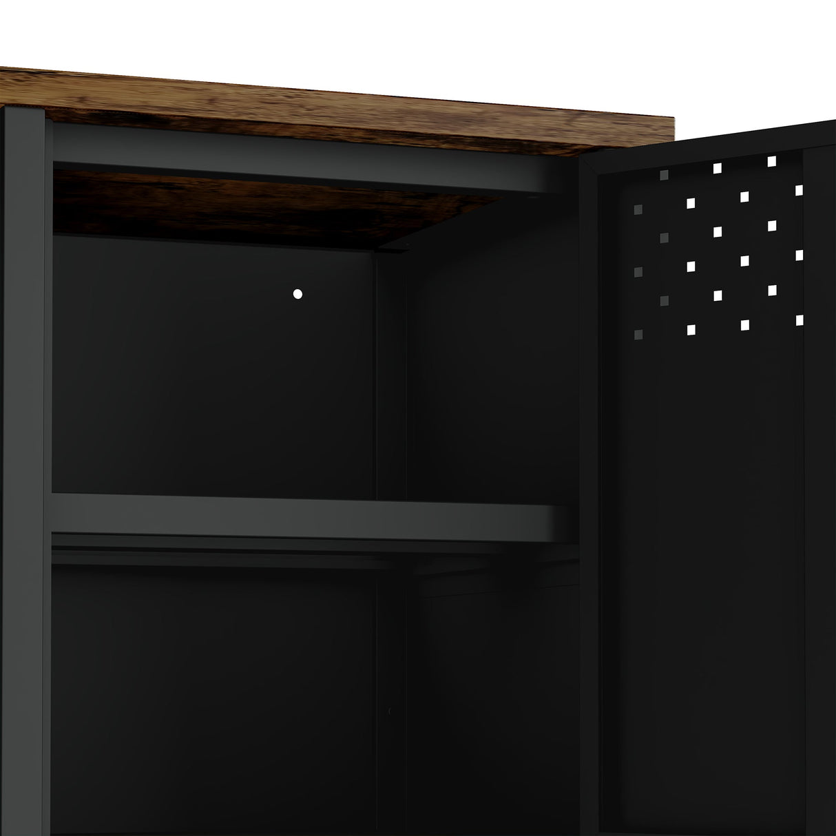 Landen 47" TV Stand in Black by Manhattan Comfort at Eve Furniture