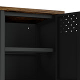 Landen 47" TV Stand in Black by Manhattan Comfort at Eve Furniture