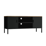 Landen 47" TV Stand in Black by Manhattan Comfort at Eve Furniture