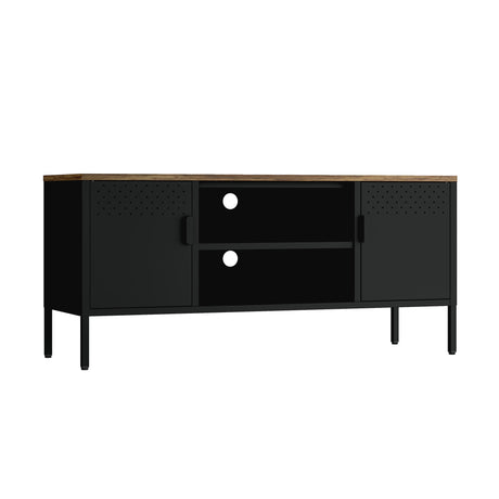 Landen 47" TV Stand in Black by Manhattan Comfort at Eve Furniture