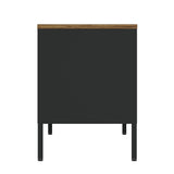 Landen 47" TV Stand in Black by Manhattan Comfort at Eve Furniture