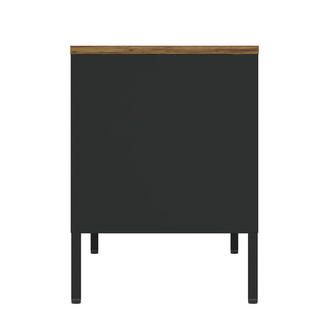 Landen 47" TV Stand in Black by Manhattan Comfort at Eve Furniture