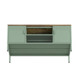 Landen 47" TV Stand in Green by Manhattan Comfort at Eve Furniture