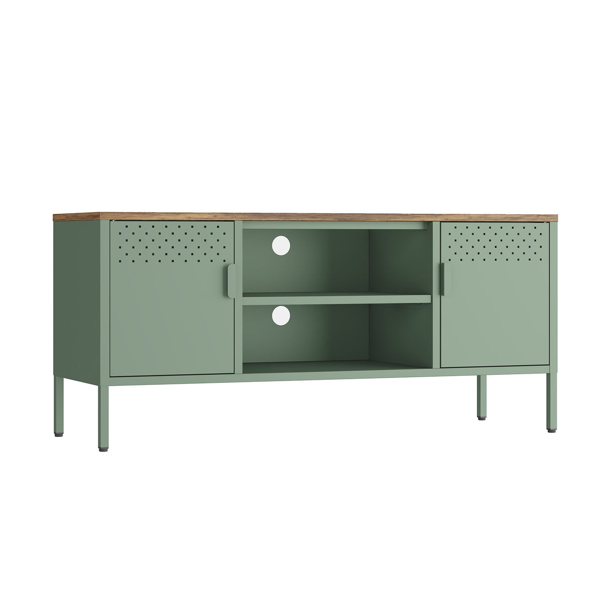 Landen 47" TV Stand in Green by Manhattan Comfort at Eve Furniture