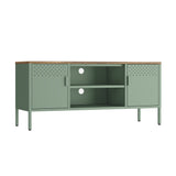 Landen 47" TV Stand in Green by Manhattan Comfort at Eve Furniture