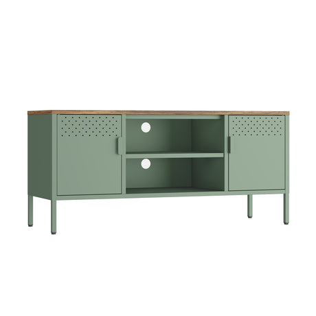 Landen 47" TV Stand in Green by Manhattan Comfort at Eve Furniture