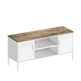 Landen 47" TV Stand in White by Manhattan Comfort at Eve Furniture