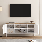 Landen 47" TV Stand in White by Manhattan Comfort at Eve Furniture