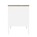 Landen 47" TV Stand in White by Manhattan Comfort at Eve Furniture