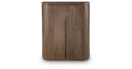 Landermont Medium Brown Bar Cabinet by Ashley at Eve Furniture