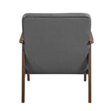 Landers Dark Gray Velvet Accent Chair by Homelegance at Eve Furniture