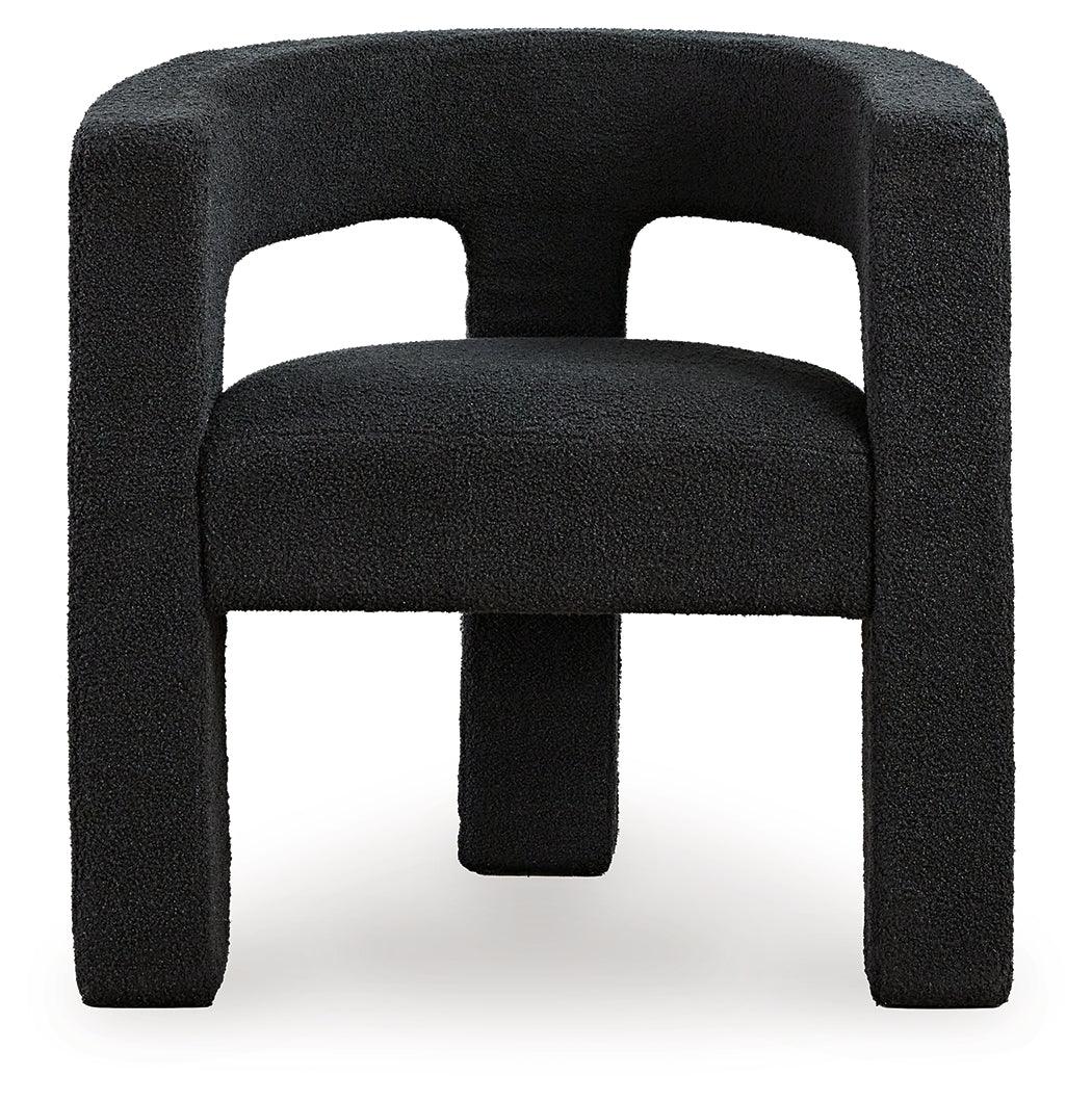 Landick Ebony Accent Chair by Ashley at Eve Furniture