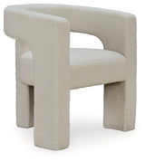Landick Ivory Accent Chair by Ashley at Eve Furniture