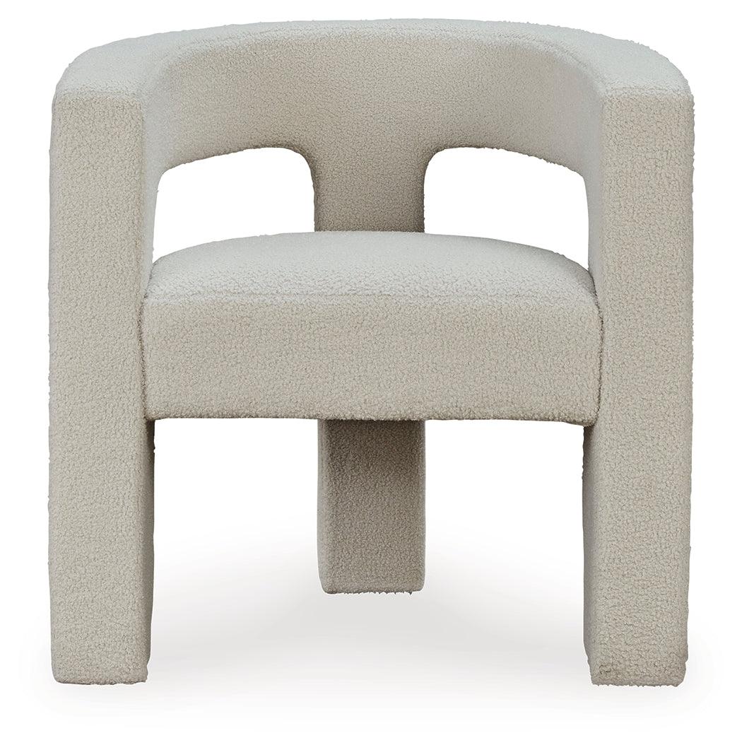 Landick Ivory Accent Chair by Ashley at Eve Furniture