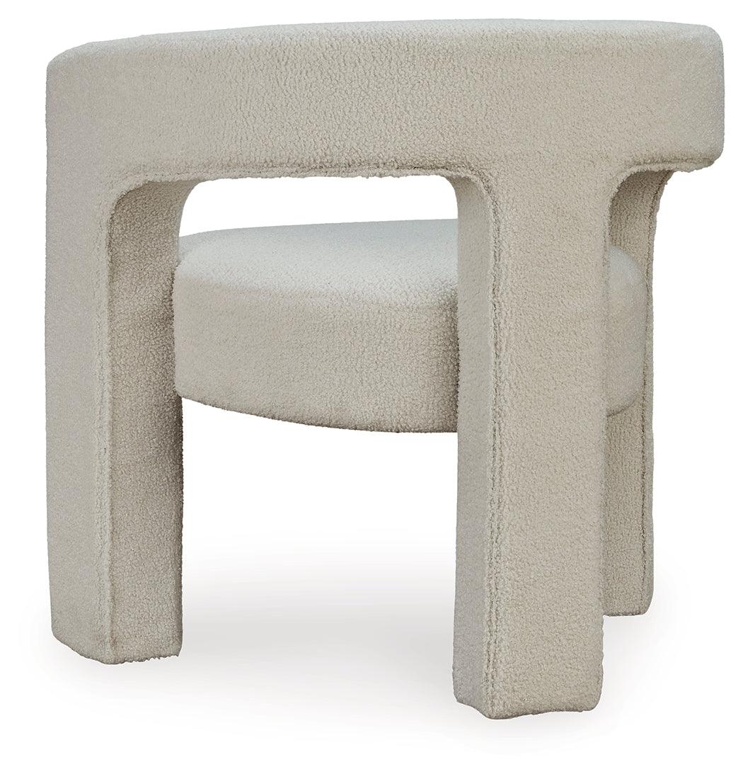 Landick Ivory Accent Chair by Ashley at Eve Furniture