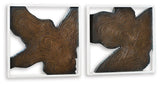 Landley Brown/White Wall Decor, Set of 2 by Ashley at Eve Furniture