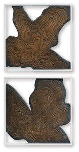 Landley Brown/White Wall Decor, Set of 2 by Ashley at Eve Furniture