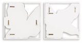 Landley Brown/White Wall Decor, Set of 2 by Ashley at Eve Furniture