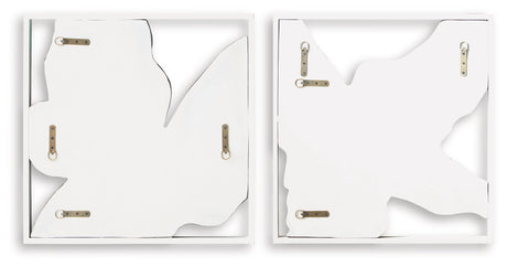 Landley Brown/White Wall Decor, Set of 2 by Ashley at Eve Furniture