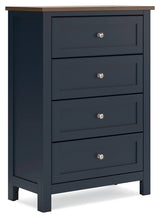 Landocken Brown/Blue Chest of Drawers