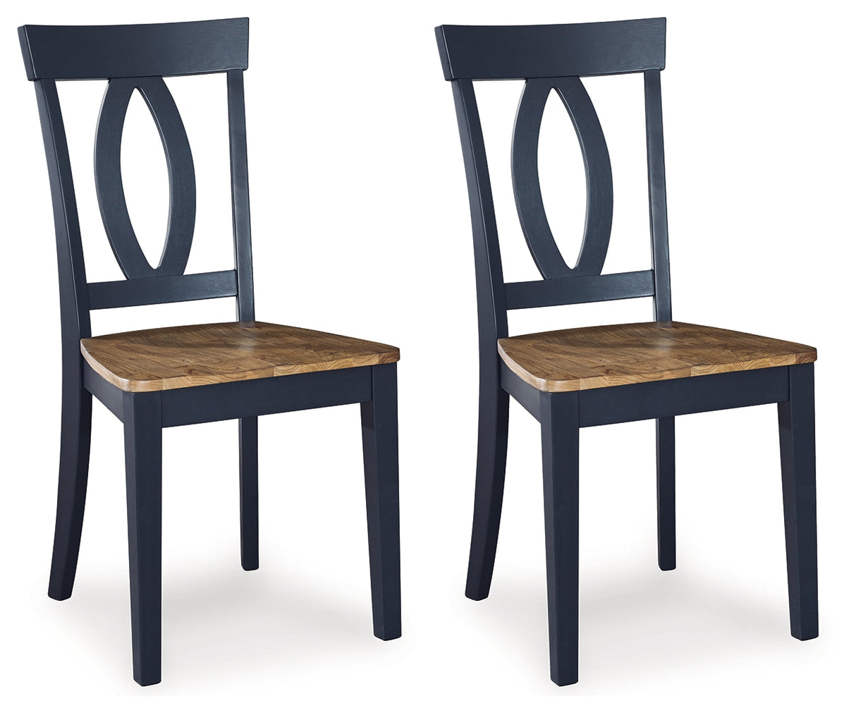 Landocken Brown/Blue Dining Chair, Set of 2