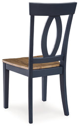 Landocken Brown/Blue Dining Chair, Set of 2