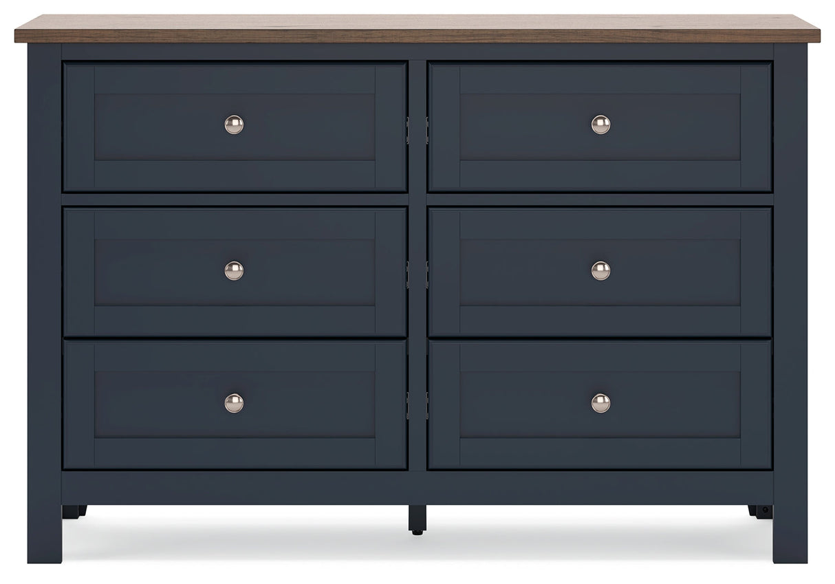 Landocken Brown/Blue Dresser