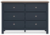 Landocken Brown/Blue Dresser