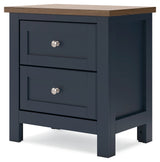 Landocken Brown/Blue Nightstand