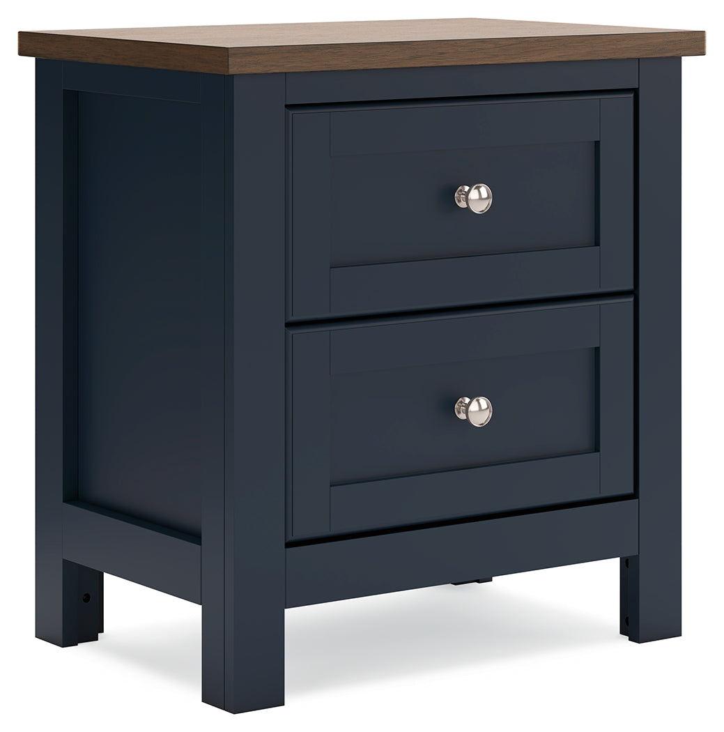 Landocken Brown/Blue Nightstand