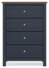 Landocken Brown/Blue Chest of Drawers by Ashley at Eve Furniture