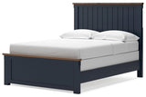Landocken Brown/Blue Full Panel Bed by Ashley at Eve Furniture