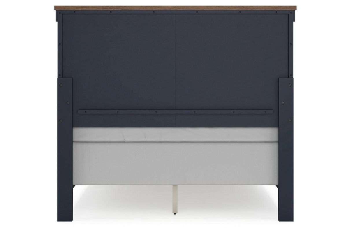 Landocken Brown/Blue Full Panel Bed by Ashley at Eve Furniture