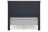 Landocken Brown/Blue Full Panel Bed by Ashley at Eve Furniture