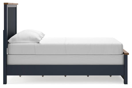 Landocken Brown/Blue Full Panel Bed by Ashley at Eve Furniture
