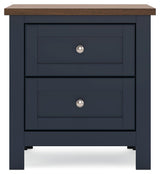 Landocken Brown/Blue Nightstand by Ashley at Eve Furniture