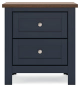 Landocken Brown/Blue Nightstand by Ashley at Eve Furniture