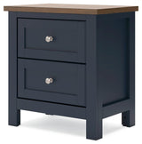 Landocken Brown/Blue Nightstand by Ashley at Eve Furniture