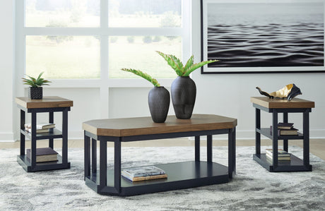 Landocken Brown/Blue Table by Ashley at Eve Furniture